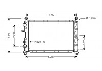 Radiateur, refroidissement du moteur 73002073 International Radiators