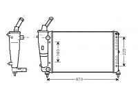 Radiateur, refroidissement du moteur 73002081 International Radiators