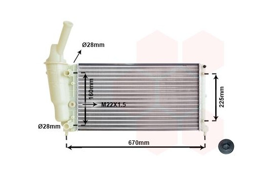 Radiateur, refroidissement du moteur 73002081 International Radiators, Image 2