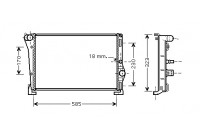 Radiateur, refroidissement du moteur 73002088 International Radiators