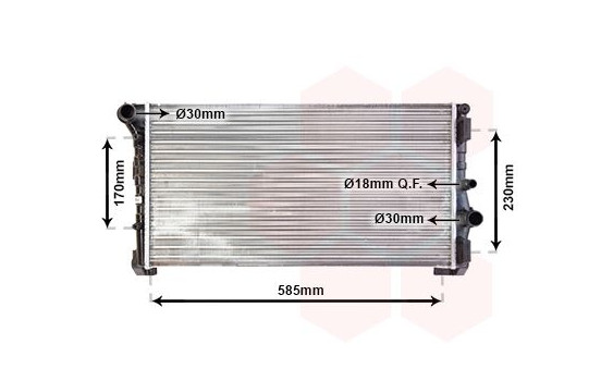 Radiateur, refroidissement du moteur 73002088 International Radiators, Image 2