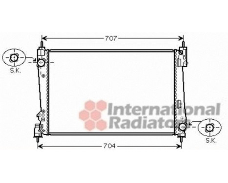 Radiateur, refroidissement du moteur 73002096 International Radiators, Image 2