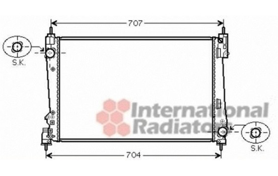 Radiateur, refroidissement du moteur 73002096 International Radiators, Image 2