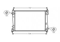 Radiateur, refroidissement du moteur 73002096 International Radiators