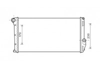 Radiateur, refroidissement du moteur 73002097 International Radiators