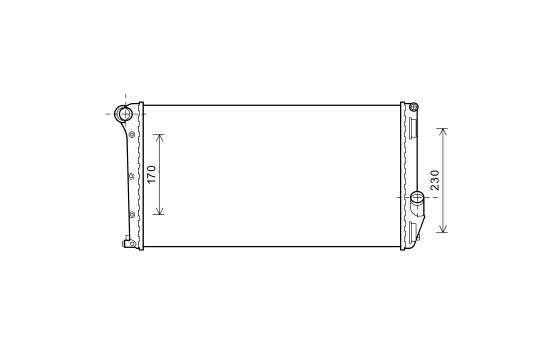 Radiateur, refroidissement du moteur 73002097 International Radiators