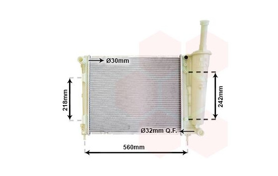 Radiateur, refroidissement du moteur 73002099 International Radiators, Image 2