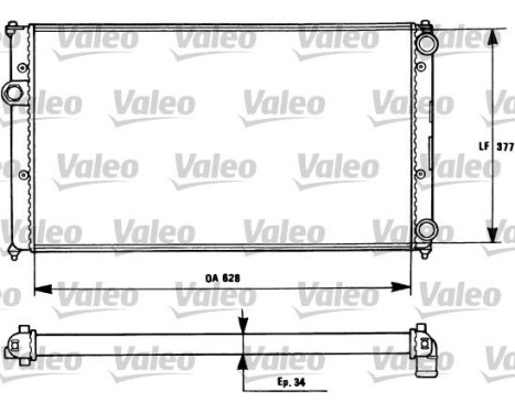 Radiateur, refroidissement du moteur 731265 Valeo