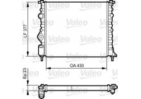 Radiateur, refroidissement du moteur 731378 Valeo
