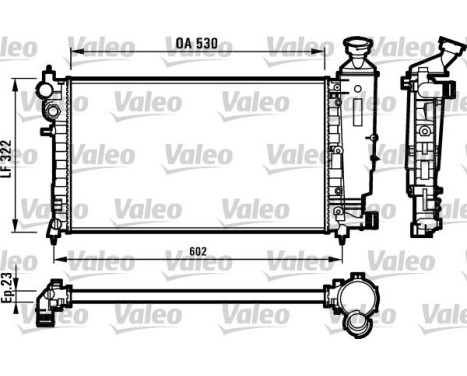 Radiateur, refroidissement du moteur 731526 Valeo
