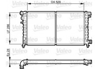 Radiateur, refroidissement du moteur 731530 Valeo
