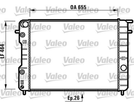 Radiateur, refroidissement du moteur 731840 Valeo