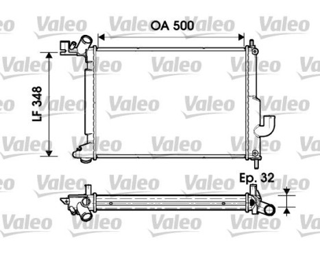 Radiateur, refroidissement du moteur 732349 Valeo