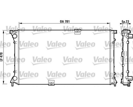 Radiateur, refroidissement du moteur 732902 Valeo
