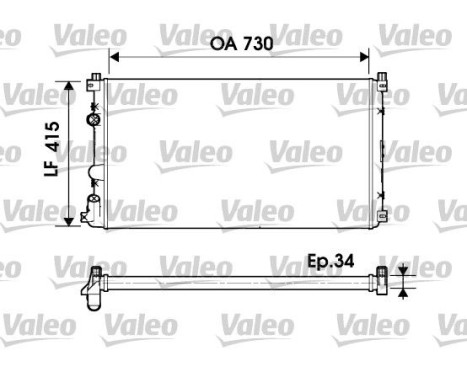 Radiateur, refroidissement du moteur 732918 Valeo