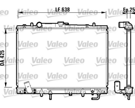 Radiateur, refroidissement du moteur 734144 Valeo