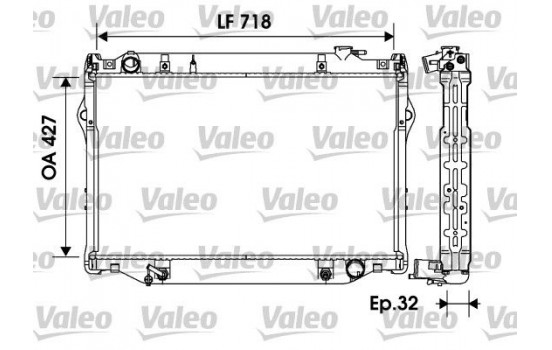 Radiateur, refroidissement du moteur 734185 Valeo