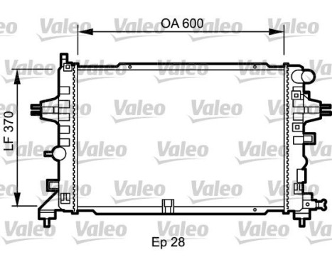 Radiateur, refroidissement du moteur 734432 Valeo