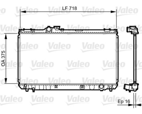 Radiateur, refroidissement du moteur 734498 Valeo