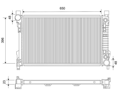 Radiateur, refroidissement du moteur 734896 Valeo
