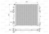 Radiateur, refroidissement du moteur 734922 Valeo