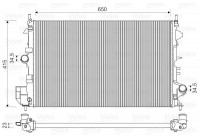 Radiateur, refroidissement du moteur 734981 Valeo