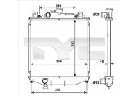 Radiateur, refroidissement du moteur 735-0032 TYC