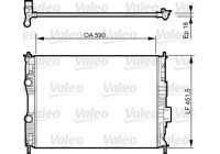 Radiateur, refroidissement du moteur 735281 Valeo