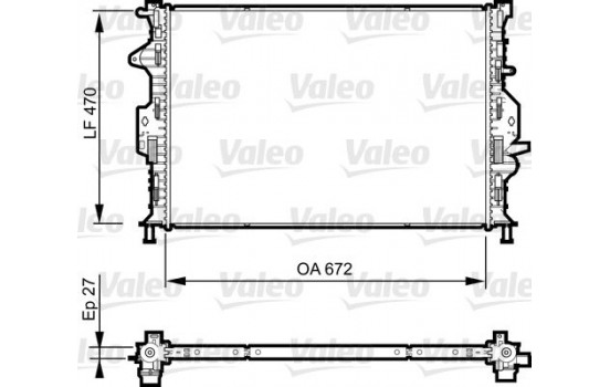 Radiateur, refroidissement du moteur 735374 Valeo