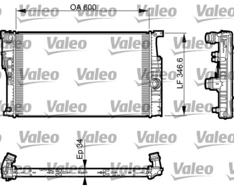 Radiateur, refroidissement du moteur 735456 Valeo