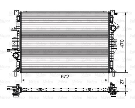 Radiateur, refroidissement du moteur 735552 Valeo