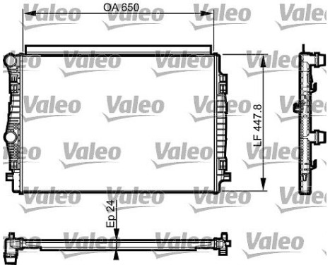 Radiateur, refroidissement du moteur 735559 Valeo