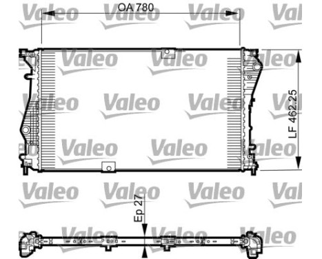Radiateur, refroidissement du moteur 735599 Valeo