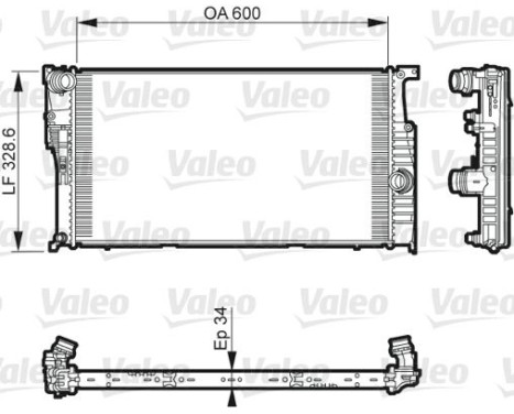 Radiateur, refroidissement du moteur 735612 Valeo