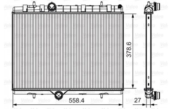 Radiateur, refroidissement du moteur 735630 Valeo