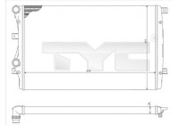 Radiateur, refroidissement du moteur 737-0017-R TYC