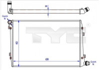 Radiateur, refroidissement du moteur 737-0062-R TYC