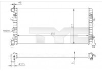 Radiateur, refroidissement du moteur 737-0064-R TYC