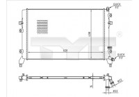 Radiateur, refroidissement du moteur 737-0066 TYC