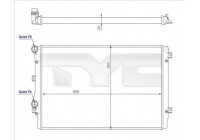 Radiateur, refroidissement du moteur 737-0072-R TYC