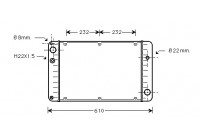 Radiateur, refroidissement du moteur 74002004 International Radiators