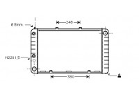 Radiateur, refroidissement du moteur 74002010 International Radiators