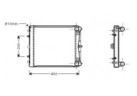 Radiateur, refroidissement du moteur 74002037 International Radiators