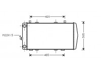 Radiateur, refroidissement du moteur 76002004 International Radiators