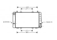 Radiateur, refroidissement du moteur 76002009 International Radiators