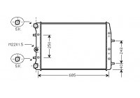 Radiateur, refroidissement du moteur 76002014 International Radiators