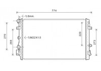 Radiateur, refroidissement du moteur 76002021 International Radiators Plus