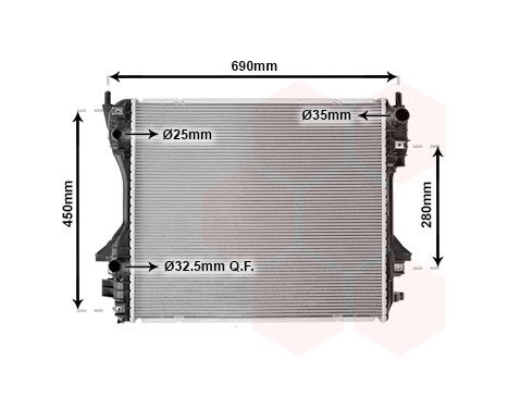 Radiateur, refroidissement du moteur 77002040 International Radiators, Image 2