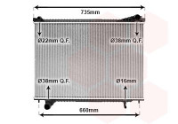Radiateur, refroidissement du moteur 77012700 International Radiators