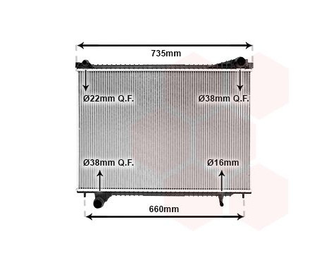 Radiateur, refroidissement du moteur 77012700 International Radiators